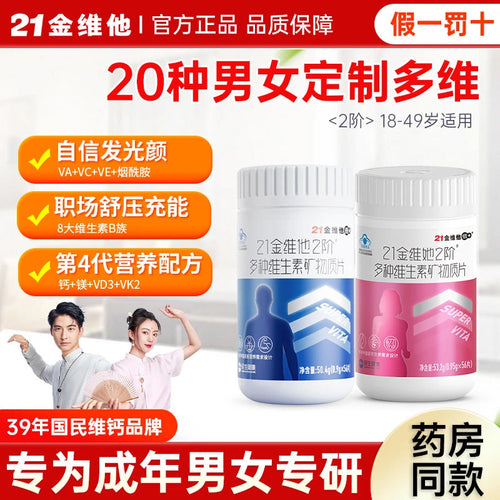 【乏力疲憊 建國力薦】多種複合維生素礦物質煙醯胺b族VC葉酸膽鹼鈣鐵鋅官方